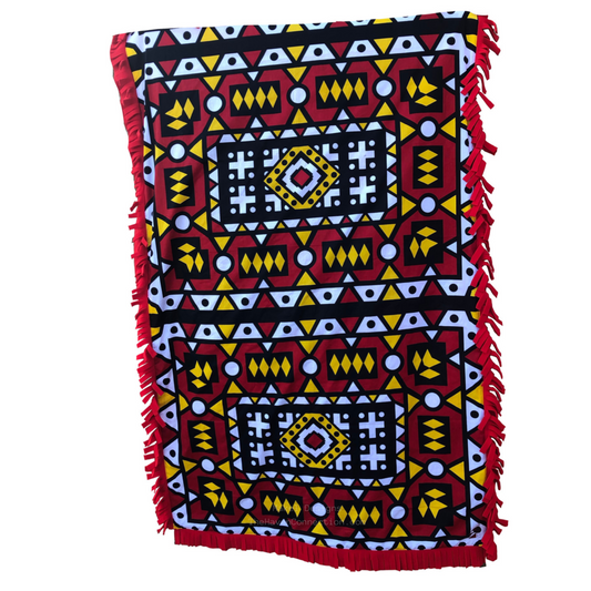 Covered: two-layers Ankara blanket