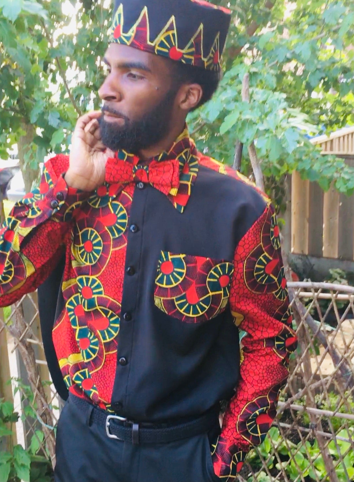 So Much Class: Men’s Ankara shirt SET