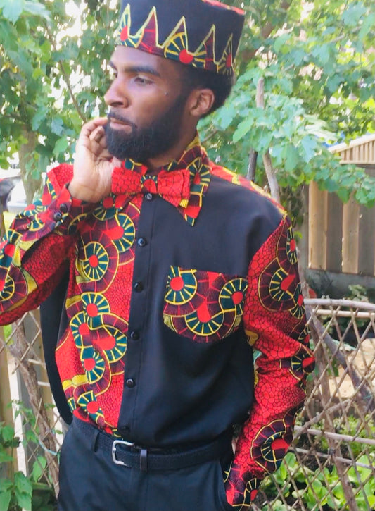 So Much Class: Men’s Ankara shirt SET