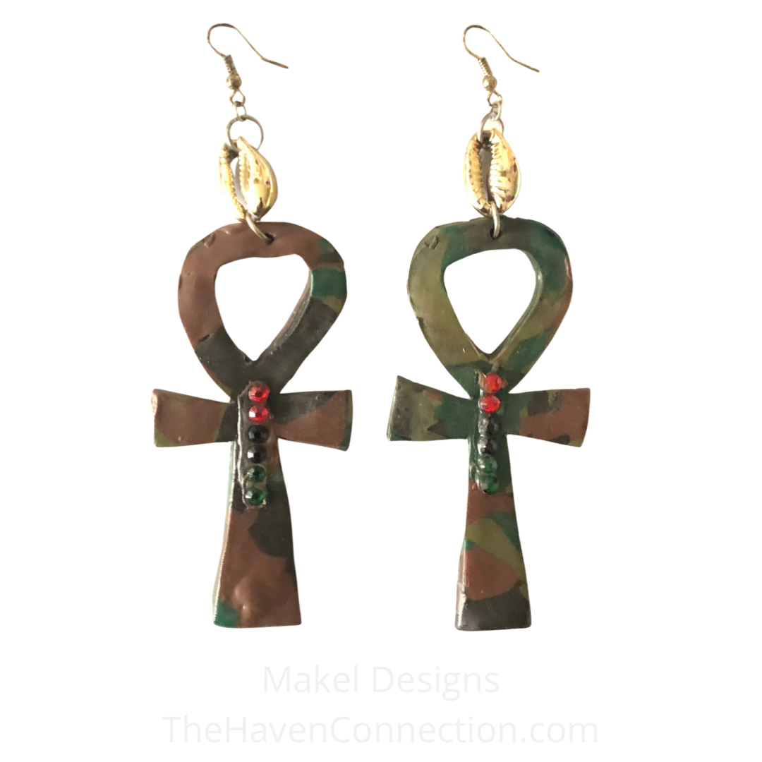 Style for Life: Clay Ankh Earrings