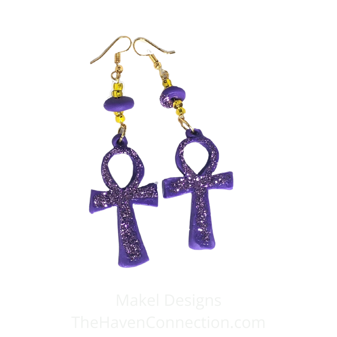 Style for Life: Clay Ankh Earrings