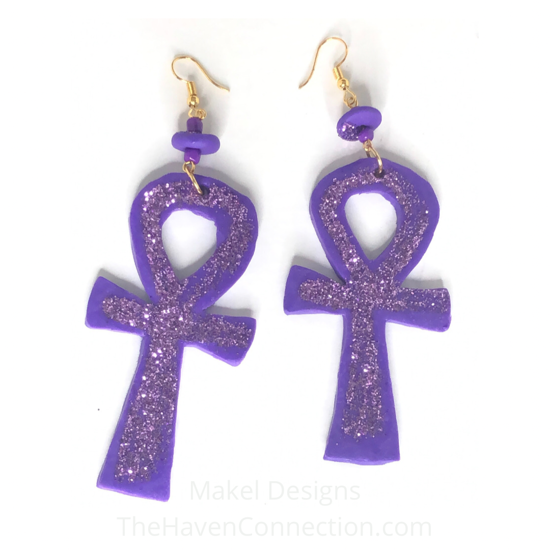 Style for Life: Clay Ankh Earrings