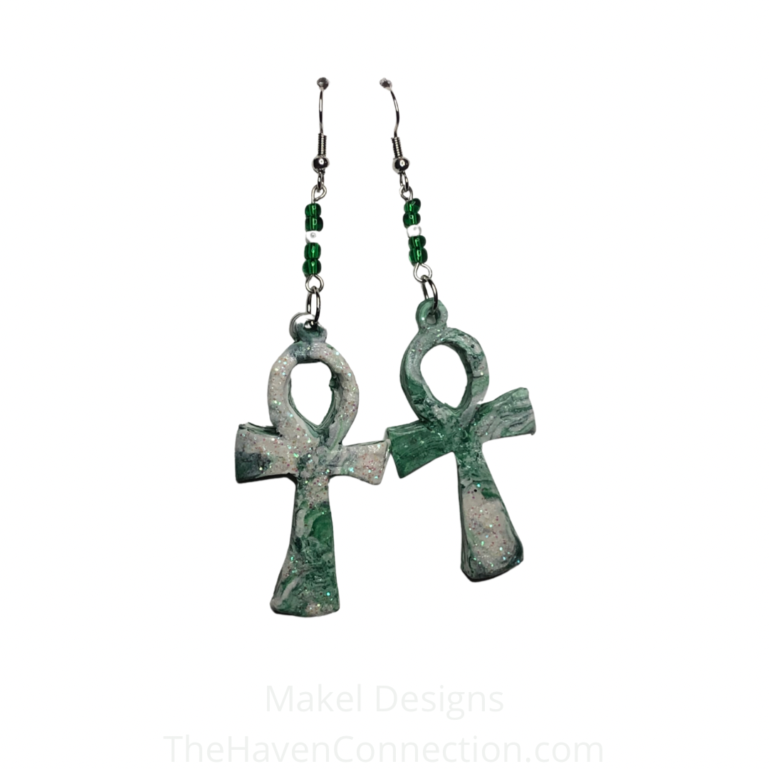 Style for Life: Clay Ankh Earrings